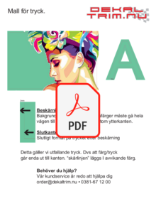 Generell Mall för tryck