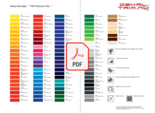 Färgkarta Avery 700