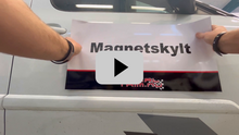Montering magnetskyltar