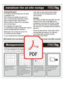 Montageanvisning av datorskurna dekaler med appliceringstejp.
