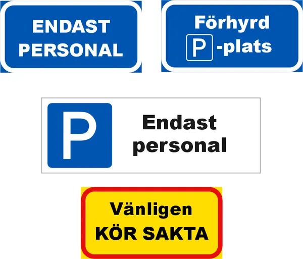 Kategoribild för Parkeringsskyltar