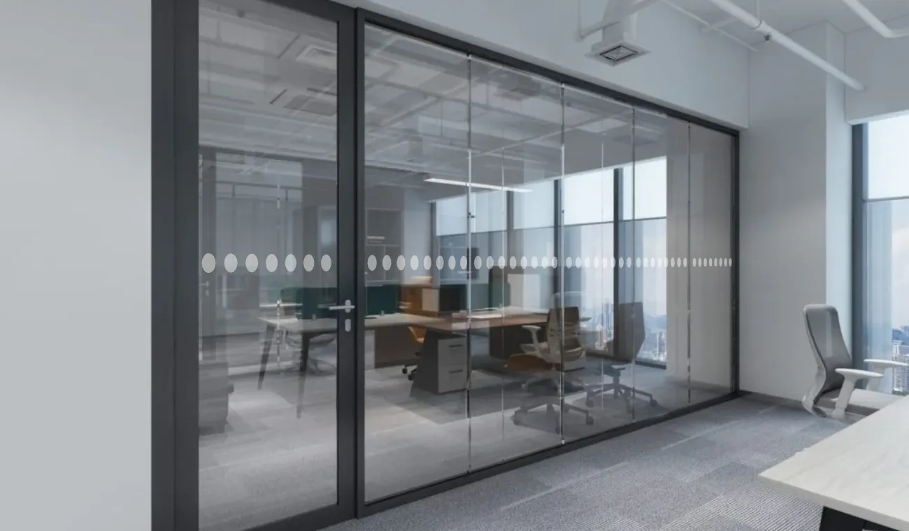 Kontrastmarkering för glas