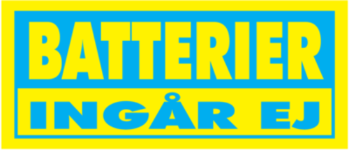 Batterier ingår ej