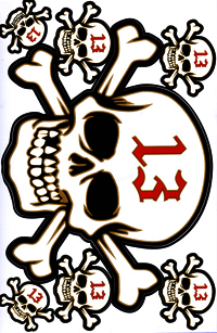 Dekalark 26x17cm. Blandade logotyper på dekalark. dekalerna är utstansade. Inte samma höga kvalité som på våra övriga dekaler.