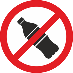 100x100mm  vit/röd/svart Varningsdekal.