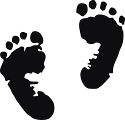 Storleken är för båda avtrycken räknat i en rektangel.