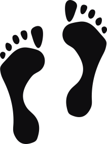 Storleken är för båda avtrycken räknat i en rektangel.