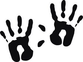 Storleken är för båda avtrycken räknat i en rektangel.