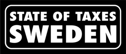 Skämtdekal State of taxes Sweden