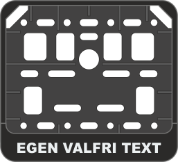 Passar ENDAST VÅRA  skyltar med måtten 190x150mm, och 140x114mm. Utrustad med snabbfäste för skylten. Texthöjden är ca 9mm. Priset avser max 30 bokstäver. Det är okej att upprepa ord. Vill du ha texten spegelvänd skri