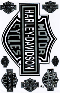 Dekalark 26x17cm. Blandade logotyper på dekalark. dekalerna är utstansade. Inte samma höga kvalité som på våra övriga dekaler.