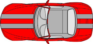 Viperstripe för montering på bil. Bredden avser totalbredd med alla stripe. Ange under kommentarerna hur långa respektive del ska vara.