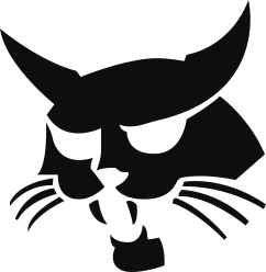 Logo Bobcat, datorskuren dekal.