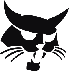 Logo Bobcat, datorskuren dekal.