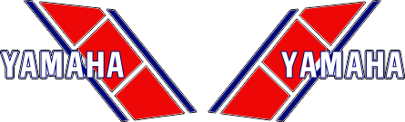 Dekor kit Yamaha. Komplett till 2 sidor, 235x147mm