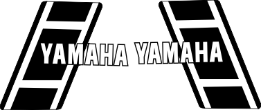 Dekor kit Yamaha. Komplett till 2 sidor, 170x146mm