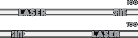 Datorskuren dekorsats SAME LASER 100 svart/vitt/silver. Längd 1650mm