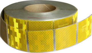 Reflexfilm Avery V6700 ECE 104 R 50x50mm Gul för kapell
