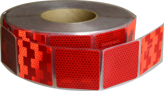 Reflexfilm Avery V6700 ECE 104 R 50x50mm Röd för kapell
