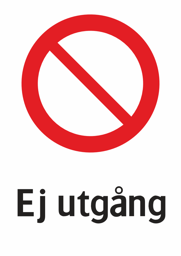Ej utgång
