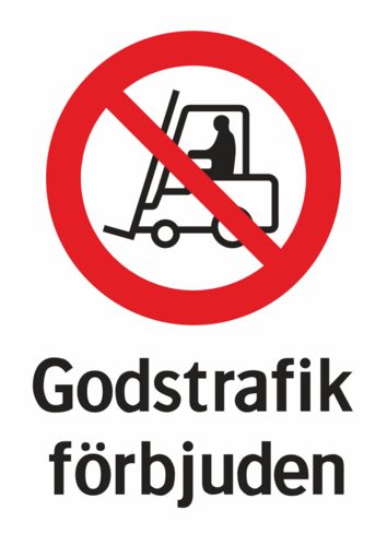 Godstrafik förbjuden