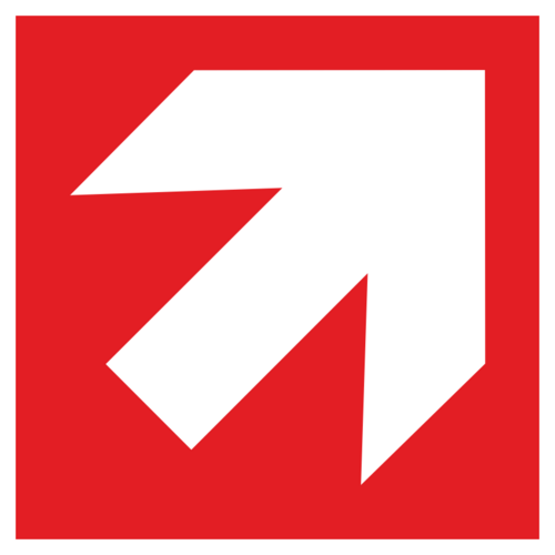 Pil (snett uppåt höger)