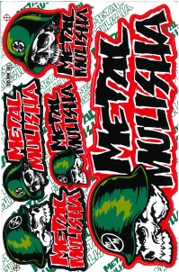 Dekalark 26x17cm. Blandade logotyper på dekalark. dekalerna är utstansade. Inte samma höga kvalité som på våra övriga dekaler.