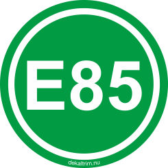 Grön/Vit Varningsdekal