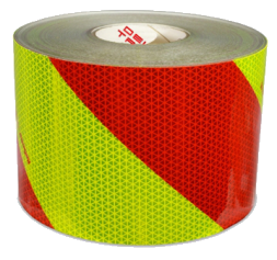 Reflexfilm Chevron 141mm. Rulle 45,7 meter. Högreflekterande.
