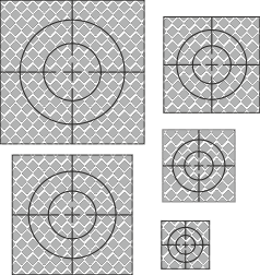Siktmärke i olika storlekar. Tryckt på högreflekterande reflexfolie med hög vidhäftning.