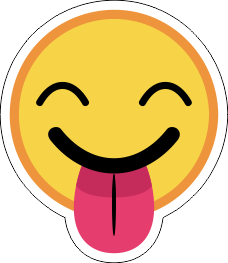 Printad Emojidekal