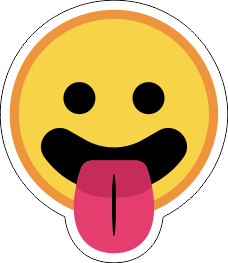 Printad Emojidekal