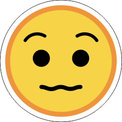 Printad Emojidekal