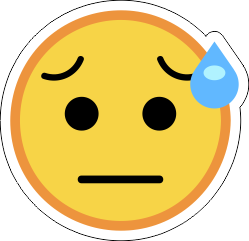 Printad Emojidekal