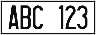 300x110mm med rätt typsnitt