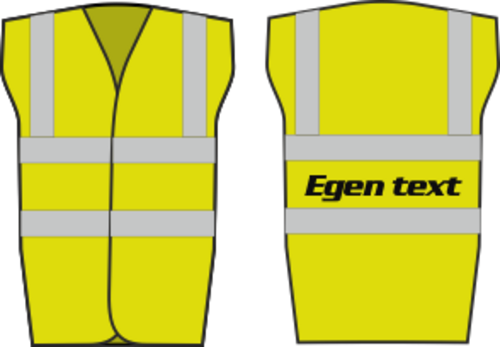 Reflexväst med egen text