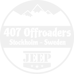 Inverterad logotyp för ljusa dekaler mot mörk bakgrund. 