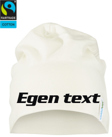 Ekologisk mössa med egen text