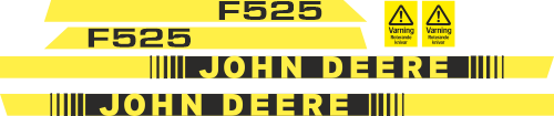 Printad dekor John Deere F525