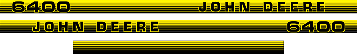 Printad dekor John Deere.