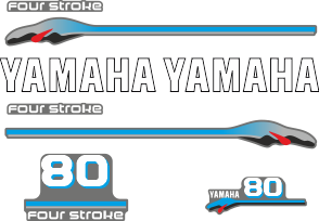 80hk dekalkit för Yahama 2000. Komplett reproduktion.