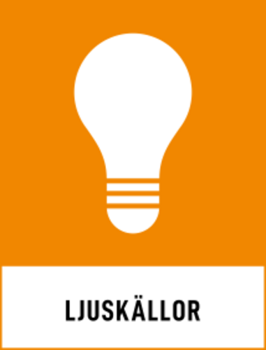 Elavfall - Ljuskällor