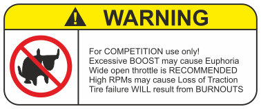 75x30mm Varningsdekal.