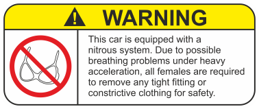 75x30mm Varningsdekal.