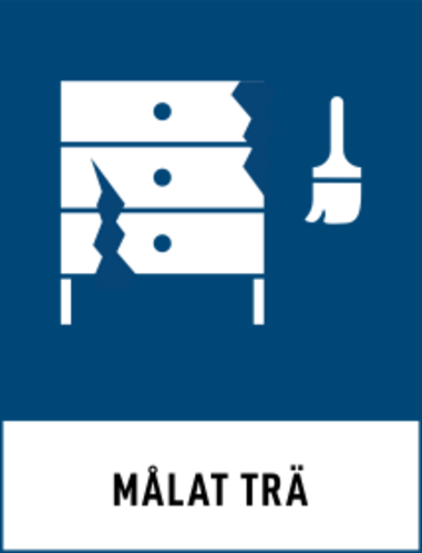 Byggavfall - Målat trä