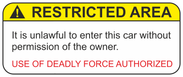 75x30mm Varningsdekal.