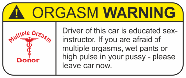 75x30mm Varningsdekal.