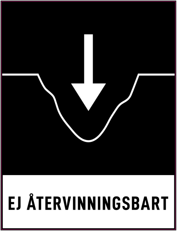 Rest efter sortering - EJ Återvinningsbart