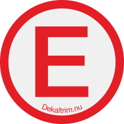 vit/röd vit/röd Upplysningsdekal enligt SBF reglemente