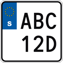 Specialskylt till Enduro. 100x100mm
Reflex vit bakgrund. Skriv dina önskemål i kommentarsfältet.